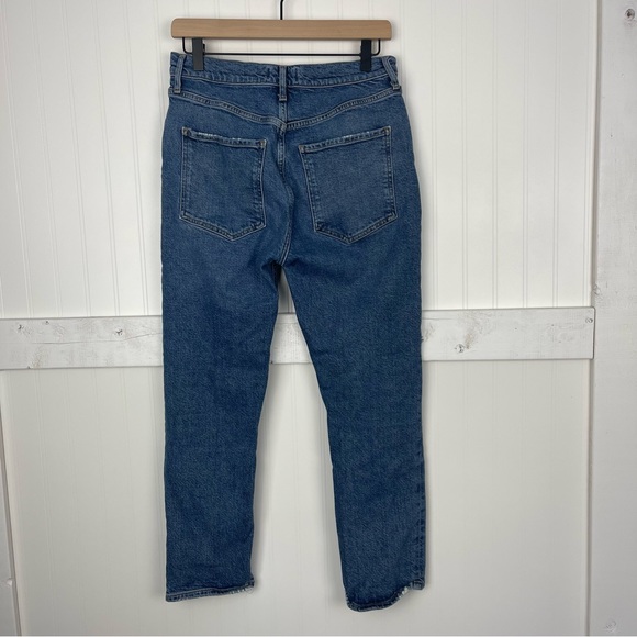 AGOLDE high rise straight crop jeans in transfer - Picture 5 of 7